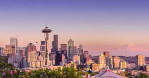 The city of Seattle's skyline