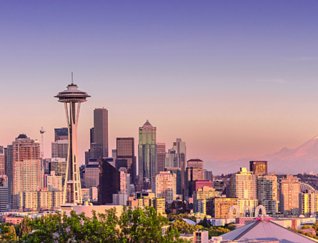 The city of Seattle's skyline